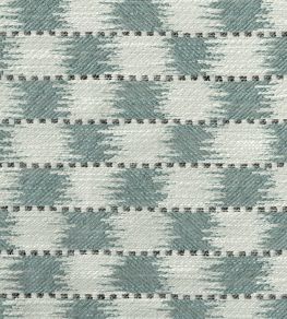 Chequers Fabric by Titley and Marr Aqua