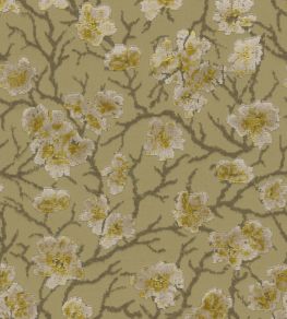 Cherry Blossom Fabric by Zimmer + Rohde Yellow Cherry Blossom Fabric by Zimmer + Rohde Yellow