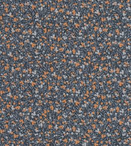 Cherry Wallpaper by Casadeco Bleu Nuit / Orange Cherry Wallpaper by Casadeco Bleu Nuit / Orange