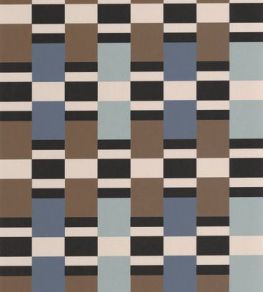 Chess Game Wallpaper by Casadeco Marron / Bleu