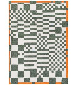 Chess Rug by Louis De Poortere Deep Green