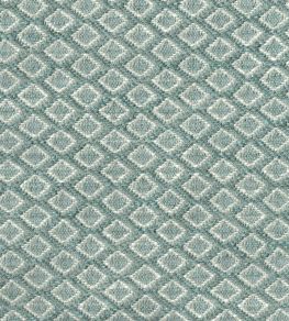 Chess Fabric by Titley and Marr Aqua Chess Fabric by Titley and Marr Aqua