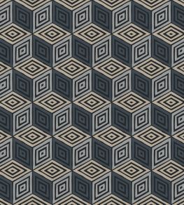 Chiara Mural by Sandberg Dark Blue