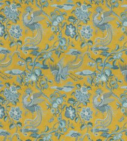 Chifu Fabric by GP & J Baker Ochre/Blue Chifu Fabric by GP & J Baker Ochre/Blue
