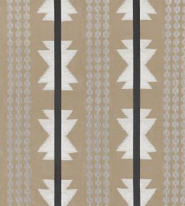 Chimayo Fabric by Osborne & Little Oatmeal/Charcoal Chimayo Fabric by Osborne & Little Oatmeal/Charcoal