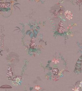 Chinese Porcelain Wallpaper by Eijffinger Mauve Chinese Porcelain Wallpaper by Eijffinger Mauve