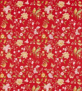 Chinoiserie Hall Fabric by Sanderson Cinnabar Red