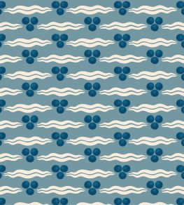 Chintamani Wallpaper by Ottoline Antique Blue Chintamani Wallpaper by Ottoline Antique Blue