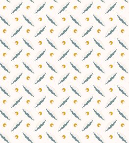 Chintamani Trellis Wallpaper by Ottoline Mustard and Blue