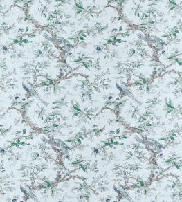 Chintz Fabric by Zoffany Blue Stone