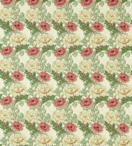 Chrysanthemum Outdoor Fabric by Morris & Co Russet Chrysanthemum Outdoor Fabric by Morris & Co Russet