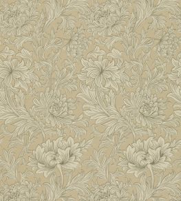 Chrysanthemum Toile Wallpaper by Morris & Co Ivory/Gold