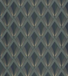 Chrysler Wallpaper by Casadeco Vert Kaki Chrysler Wallpaper by Casadeco Vert Kaki