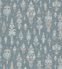 Citadel Fabric by Lewis & Wood Blue Almond