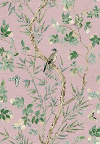 Claire Wallpaper by Thibaut Lavender