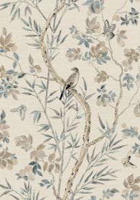 Claire Wallpaper by Thibaut Neutral Claire Wallpaper by Thibaut Neutral