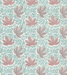 Clarice Fabric by Nina Campbell Teal/Ruby/Amethyst Clarice Fabric by Nina Campbell Teal/Ruby/Amethyst
