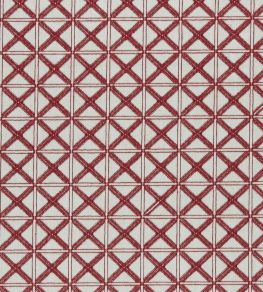 Makenzi Fabric by Clarke & Clarke Red Makenzi Fabric by Clarke & Clarke Red