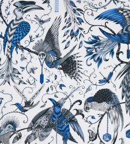 Emma J Shipley Audubon Fabric by Clarke & Clarke Blue Emma J Shipley Audubon Fabric by Clarke & Clarke Blue