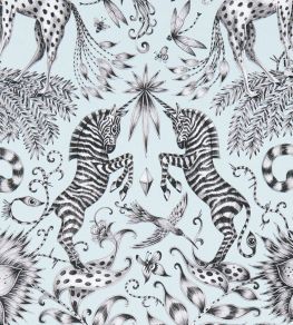 Emma J Shipley Kruger Fabric by Clarke & Clarke Eggshell