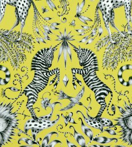 Emma J Shipley Kruger Fabric by Clarke & Clarke Lime