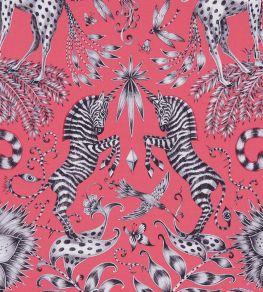 Emma J Shipley Kruger Fabric by Clarke & Clarke Magenta