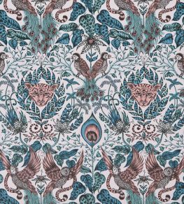 Emma J Shipley Amazon Wallpaper by Clarke & Clarke Pink Emma J Shipley Amazon Wallpaper by Clarke & Clarke Pink
