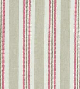 Alderton Fabric by Clarke & Clarke Raspberry/Linen