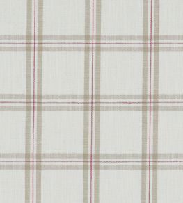 Kelmscott Fabric by Clarke & Clarke Raspberry/Linen