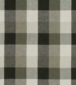 Austin Check Fabric by Clarke & Clarke Charcoal