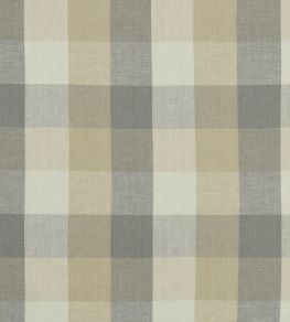 Austin Check Fabric by Clarke & Clarke Natural