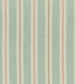 Sackville Stripe Fabric by Clarke & Clarke Mineral/Blush