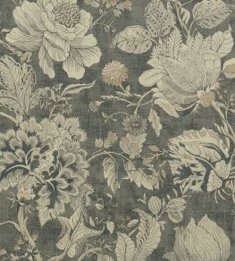 Sissinghurst Fabric by Clarke & Clarke Charcoal Sissinghurst Fabric by Clarke & Clarke Charcoal