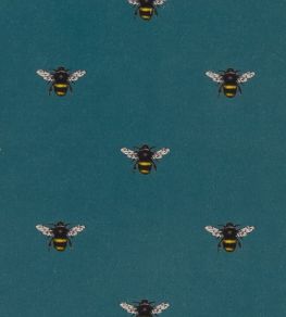 Abeja Fabric by Clarke & Clarke Teal Abeja Fabric by Clarke & Clarke Teal