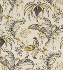 Ophelia Fabric by Clarke & Clarke Charcoal / Ochre Ophelia Fabric by Clarke & Clarke Charcoal / Ochre