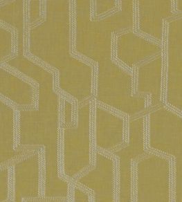 Labyrinth Fabric by Clarke & Clarke Citron Labyrinth Fabric by Clarke & Clarke Citron