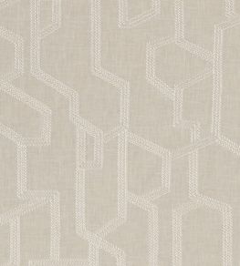 Labyrinth Fabric by Clarke & Clarke Linen Labyrinth Fabric by Clarke & Clarke Linen
