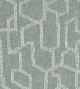 Labyrinth Fabric by Clarke & Clarke Mineral Labyrinth Fabric by Clarke & Clarke Mineral