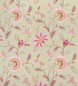 Delamere Fabric by Clarke & Clarke Raspberry