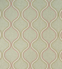 Layton Fabric by Clarke & Clarke Pink / Apple