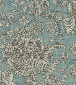 Woodsford Fabric by Clarke & Clarke Teal Woodsford Fabric by Clarke & Clarke Teal