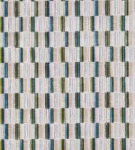 Cubis Fabric by Clarke & Clarke Peacock