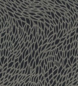 Corallino Fabric by Clarke & Clarke Nero Corallino Fabric by Clarke & Clarke Nero