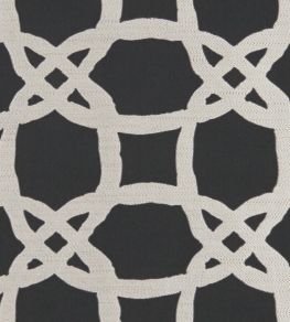 Fascino Fabric by Clarke & Clarke Nero Fascino Fabric by Clarke & Clarke Nero