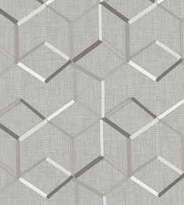 Linear Fabric by Clarke & Clarke Charcoal