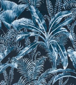Majorelle Velvet Fabric by Clarke & Clarke Midnight
