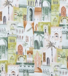 Marrakech Fabric by Clarke & Clarke Apple Marrakech Fabric by Clarke & Clarke Apple