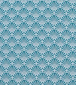 Zellige Fabric by Clarke & Clarke Teal