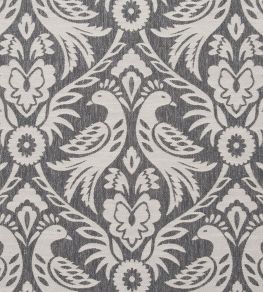 Harewood Fabric by Clarke & Clarke Charcoal Harewood Fabric by Clarke & Clarke Charcoal