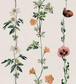 Climbing Flowers Wallpaper by Coordonne Linen Climbing Flowers Wallpaper by Coordonne Linen